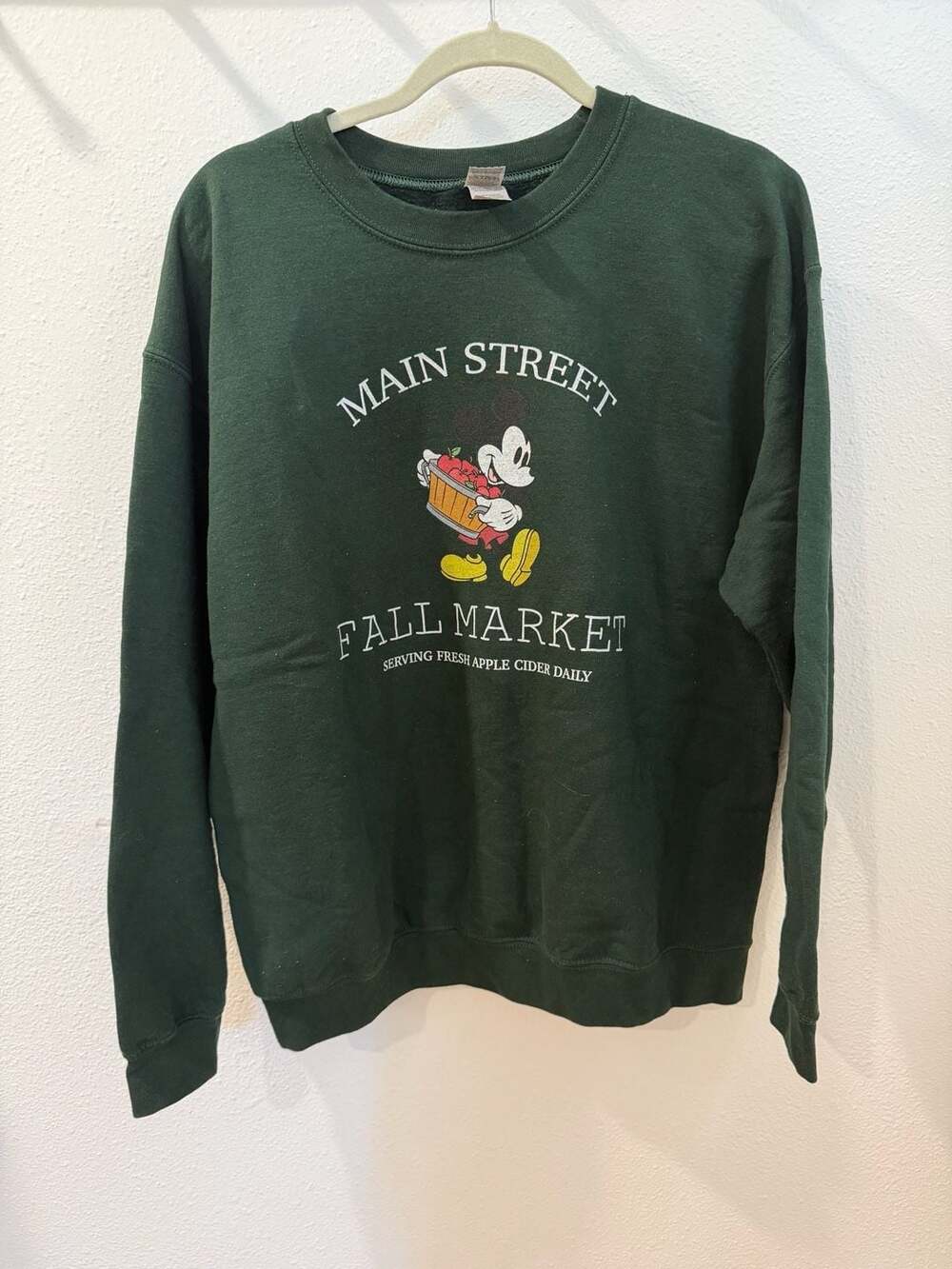 Mickey Mouse Main Street Fall Market Graphic Crewneck Sweatshirt